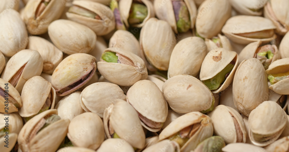 Pile of Baked pistachio