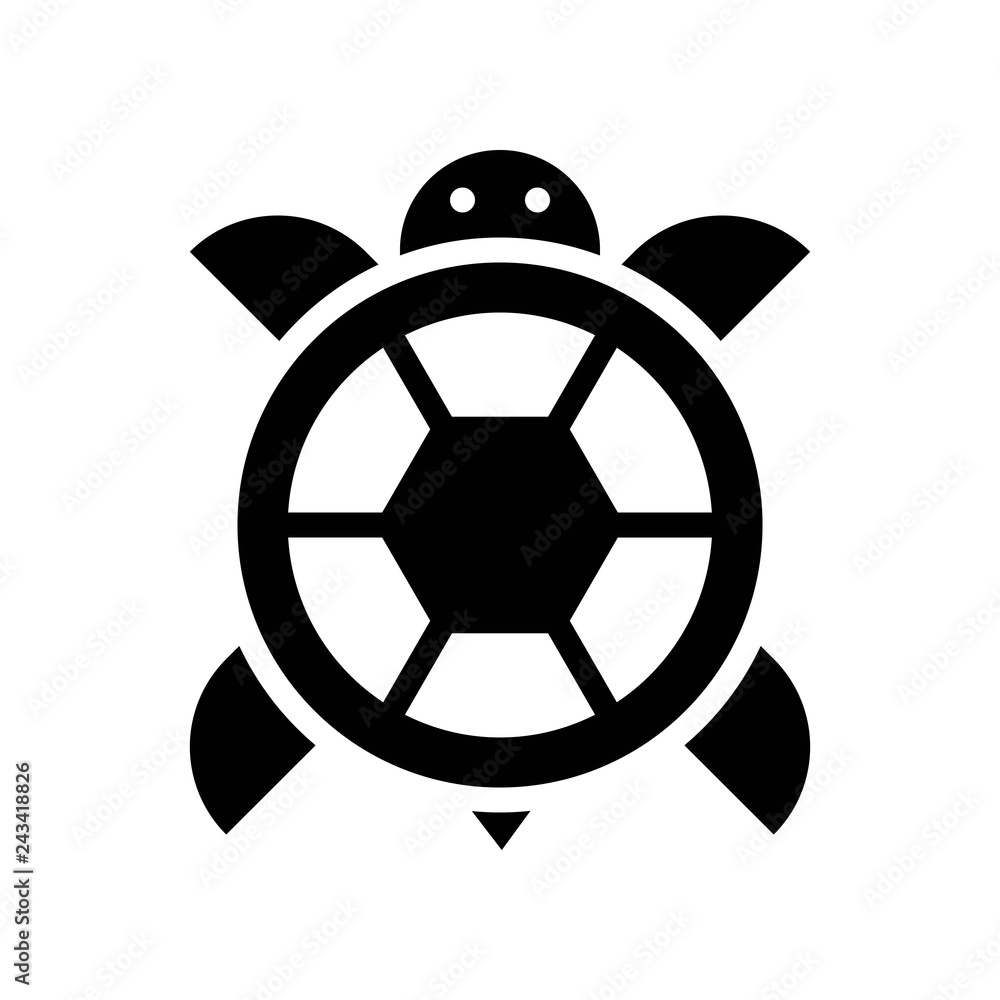 Turtle vector, Chinese New Year related solid style icon Turtle vector, Chinese New Year related solid style icon