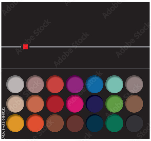 Bright pigment eyeshadow