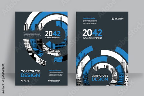 City Background Business Book Cover Design Template