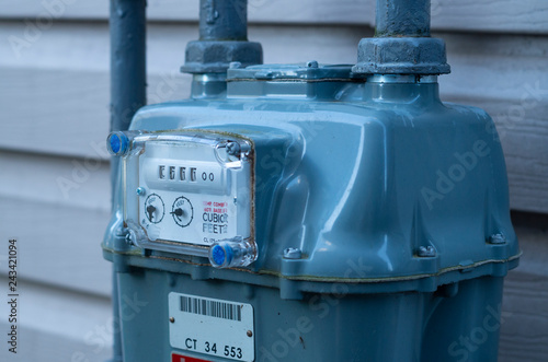 Natural Gas Meter Measuring Consumption