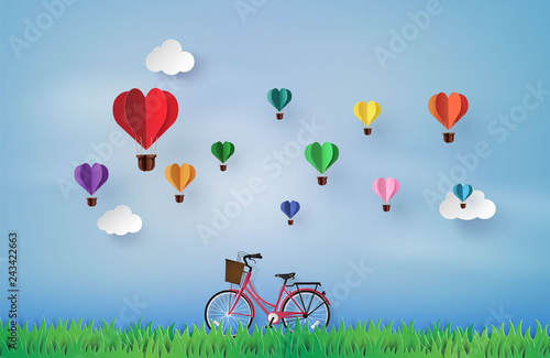 balloon in a heart shape.