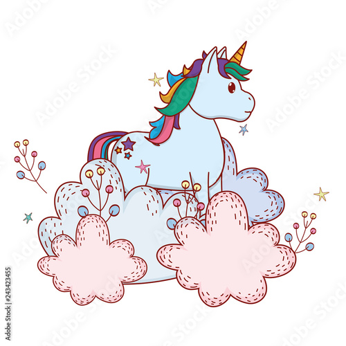 unicorn with shrubbery