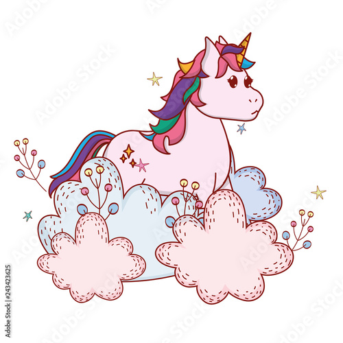 unicorn with shrubbery