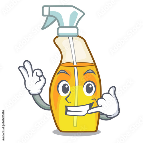 Call me spray bottles are isolated from cartoons