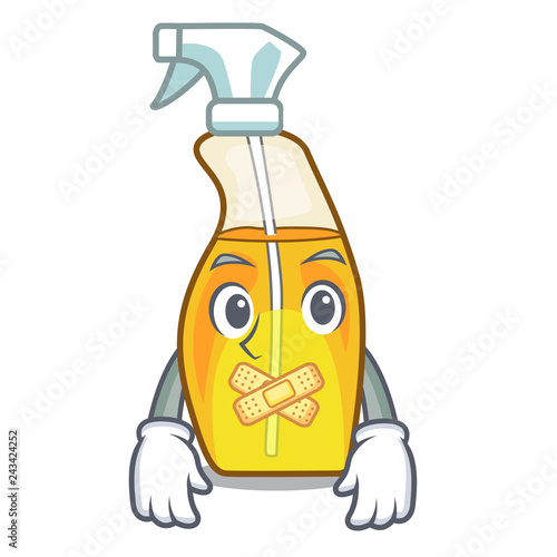 Silent spray bottles are isolated from cartoons