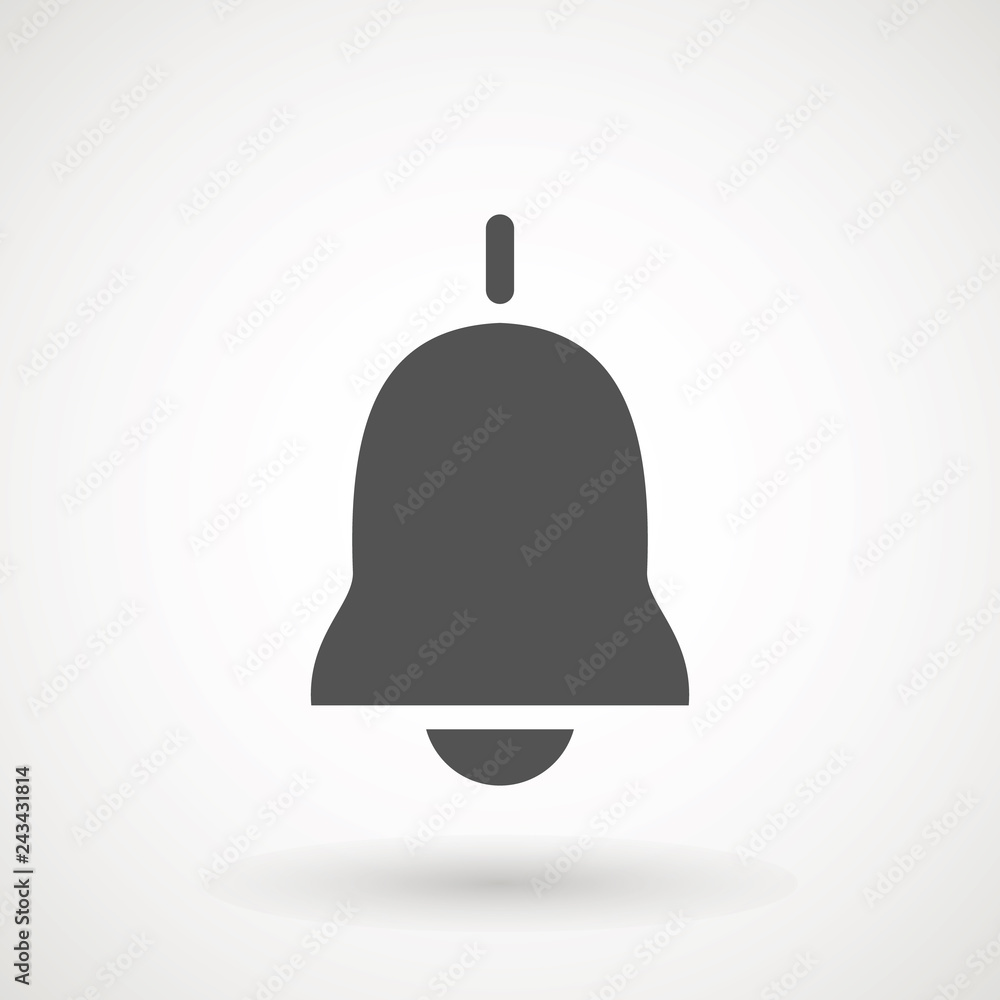 Notification icon vector, material design, Social Media element, User Interface sign, EPS, UI, Image, Illustration. New message. Bell icons with the different status. - Vector