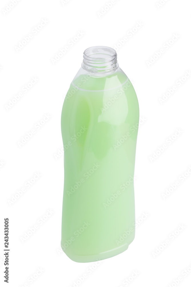 fabric softener in a bottle for washing isolated on white fabric softener in a bottle for washing isolated on white