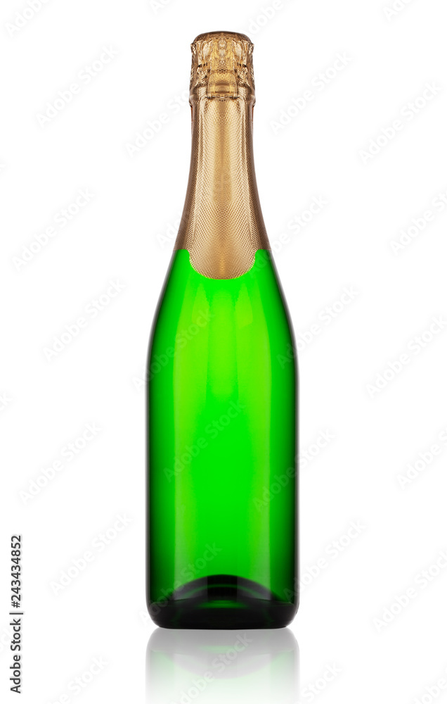 Ggreen bottle of champagne Ggreen bottle of champagne