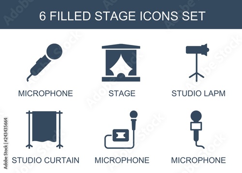 6 stage icons photo