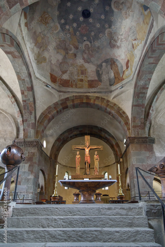 Fototapeta premium San Candido, Innichen. Ancient Collegiate Abbey.