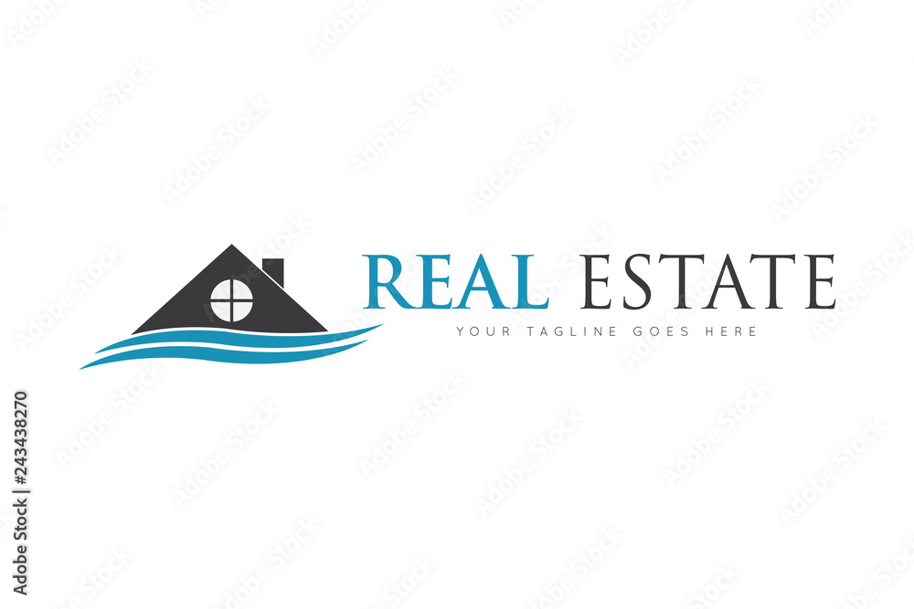 Real estate logo and icon vector design template Real estate logo and icon vector design template