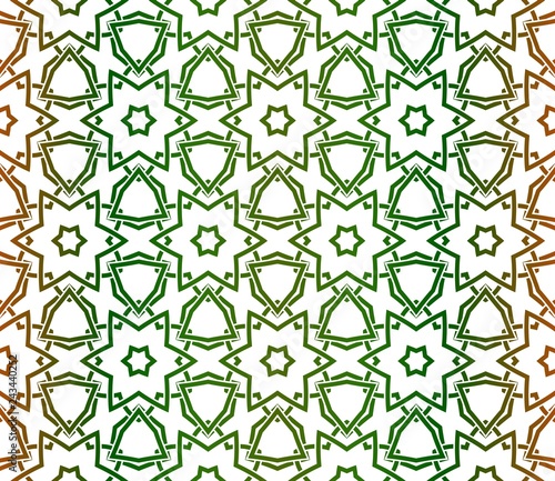 Seamless pattern For Scrapbook. Stylish Fashion Design Background. Vector illustration. Green, brown color