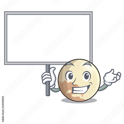 Bring board planet pluto in the cartoon form