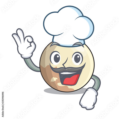 Chef image of planet pluto in character