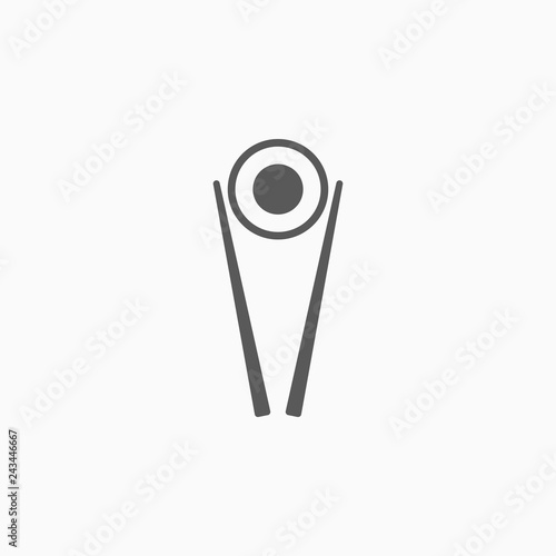 sushi icon, sushi set vector