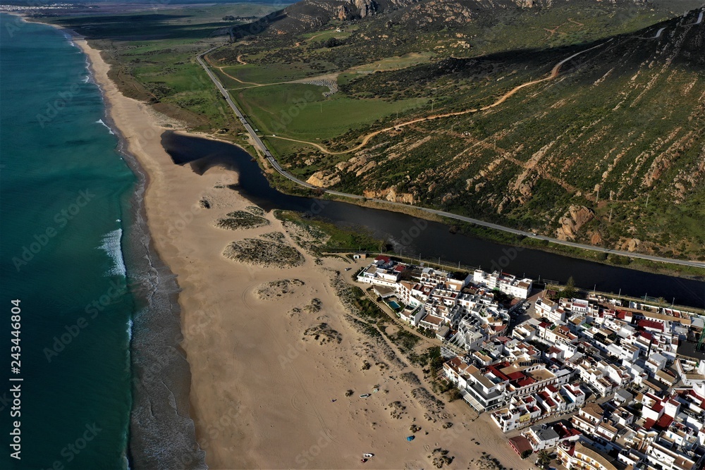 Zahara de los Atunes in Andalusien aus der Luft