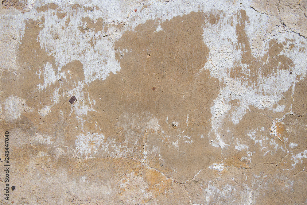 Old concrete wall with cracks and chipped Old concrete wall with cracks and chipped