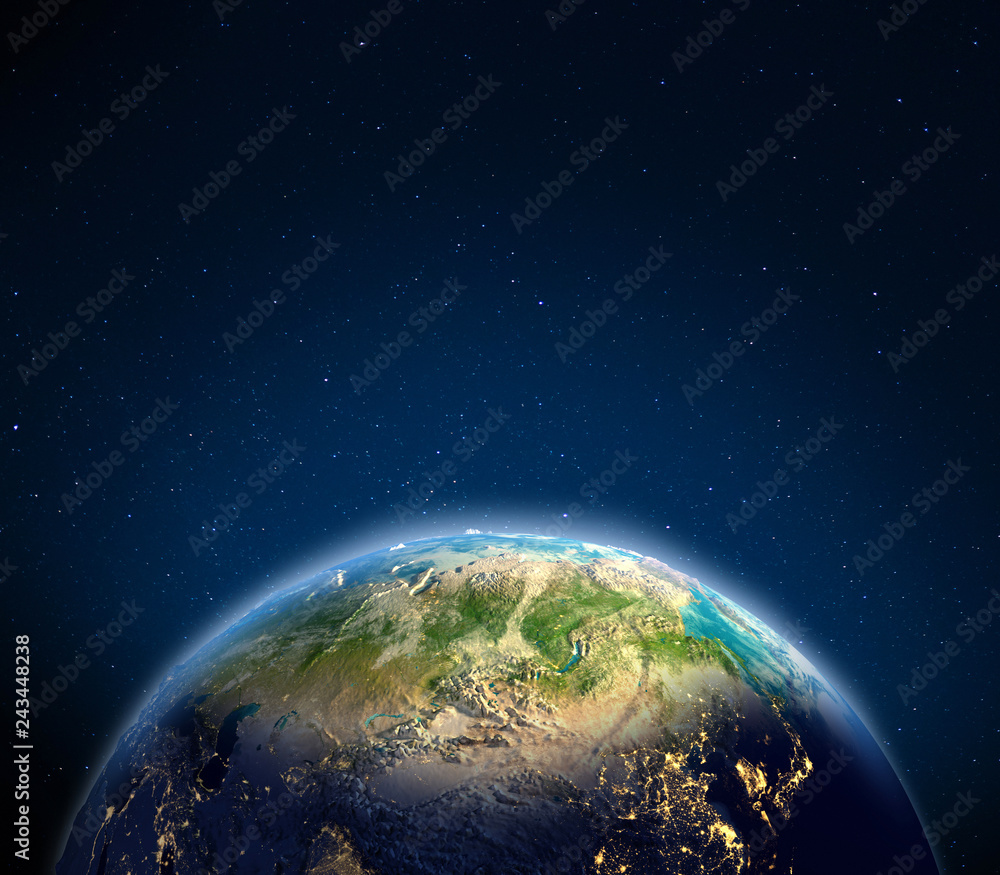 Obraz premium Russia and East Asia