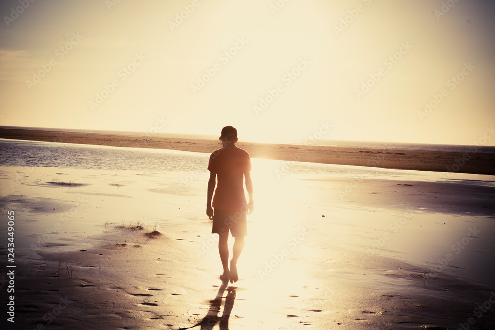 Mensch am Strand Mensch am Strand