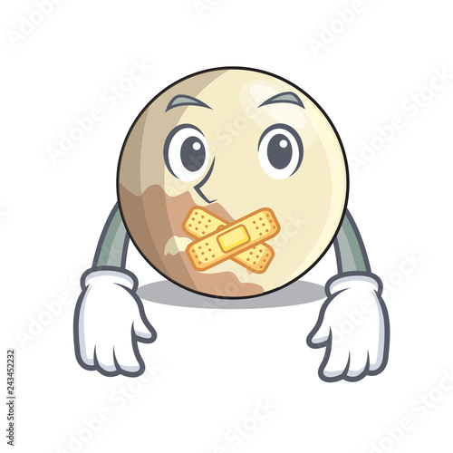 Silent Pluto planet isolated in with mascot