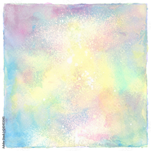 Colorful spray paint on white background