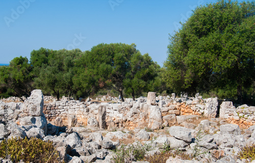 Site of monuments of historical finds of the island of Menorca photo