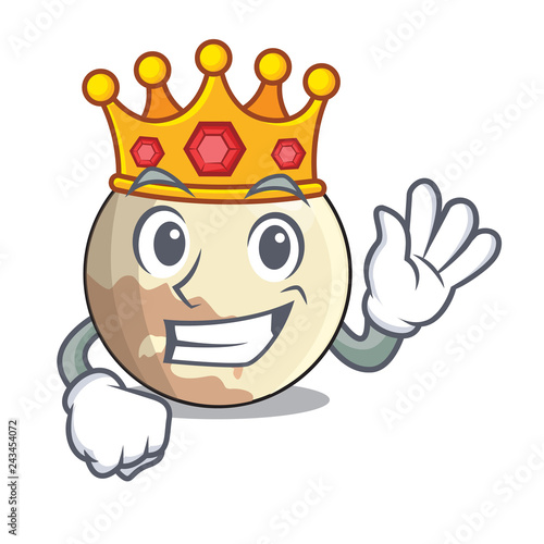 King Pluto planet isolated in with mascot