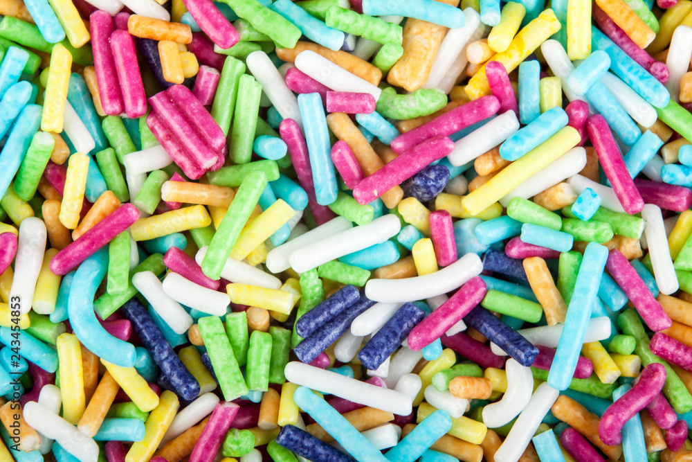 Structure of sweet sprinkles Structure of sweet sprinkles