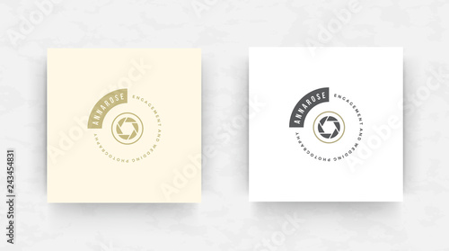 Elegant luxury brand logo design template vector illustration.