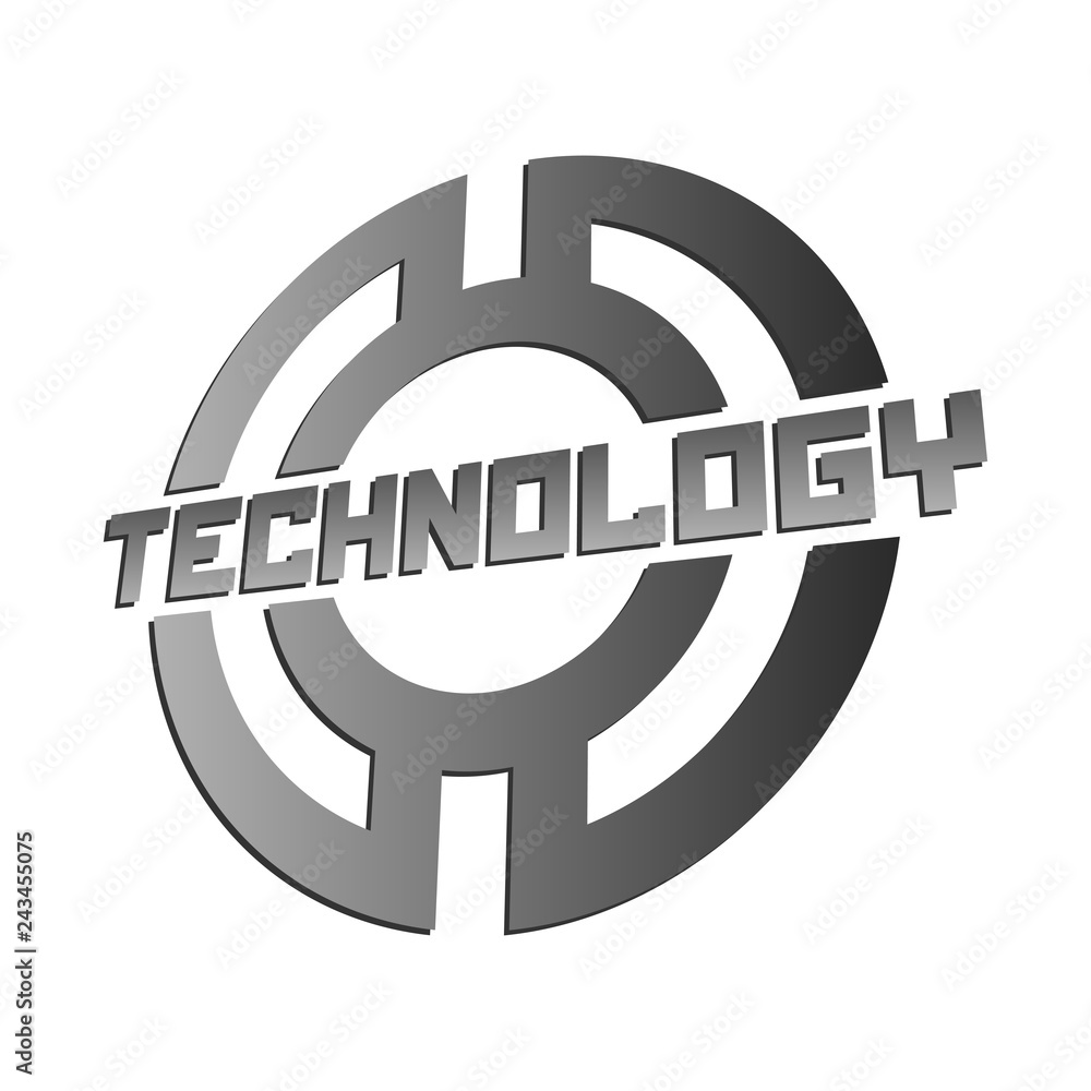 Technology logo template. Technology logo template.