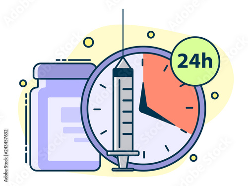 medical set, the concept of the need to assist in time