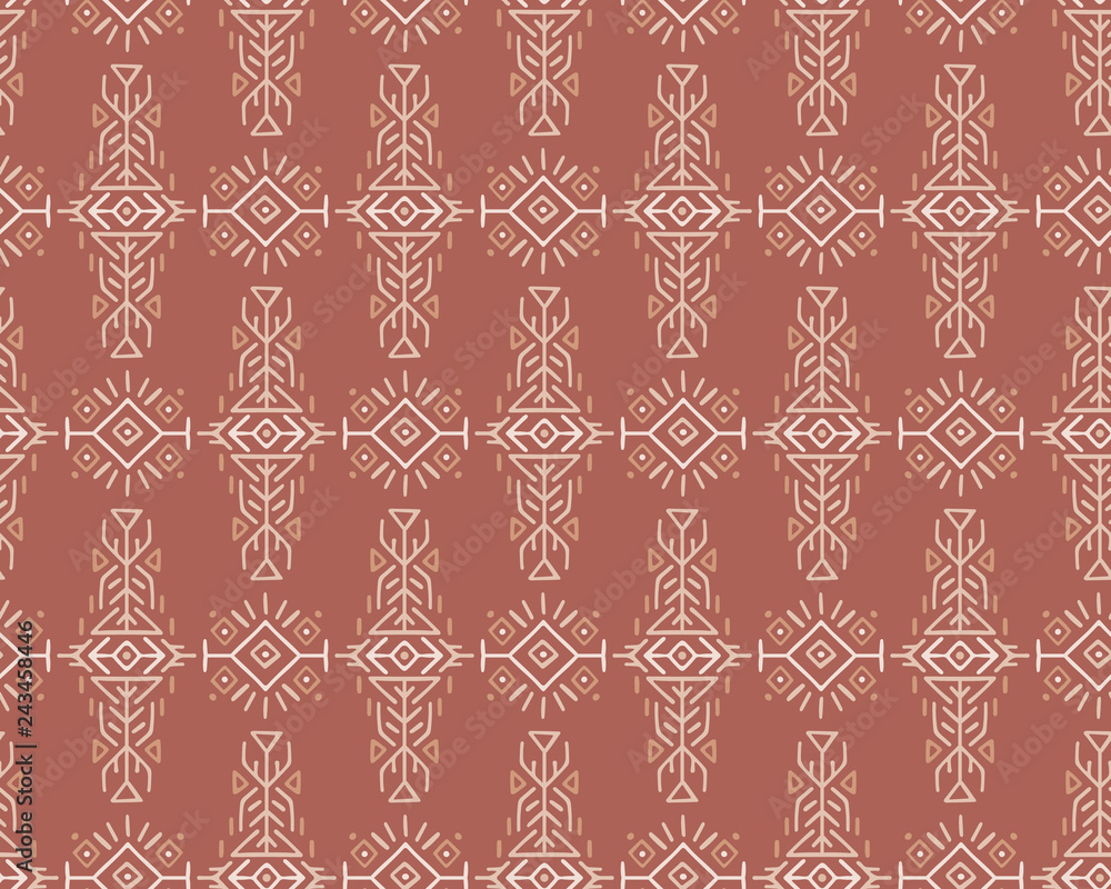 Ethnic Style Vector Seamless Pattern Ethnic Style Vector Seamless Pattern