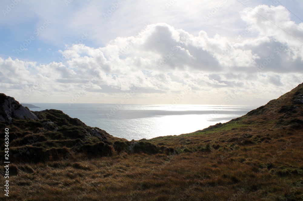 Cliffs overlooking the Atlantic ocean west Cork Ireland