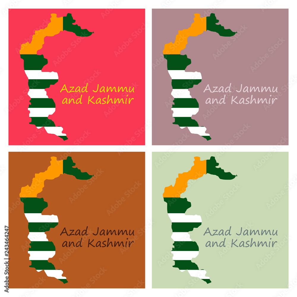 Vecteur Stock Azad Kashmir (Province of Pakistan, Islamic Republic of