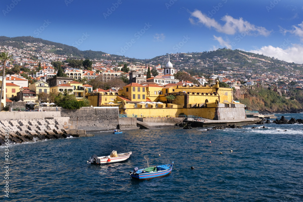 View of  Funchal from the sea