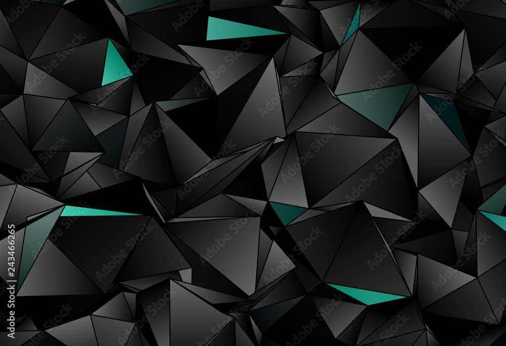 Fototapeta premium Triangular 3d, modern background