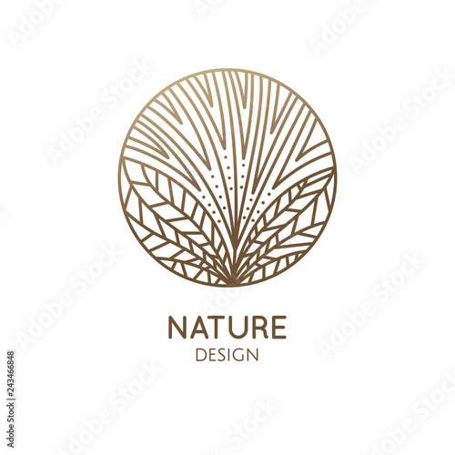 Fototapeta Naklejka Na Ścianę i Meble -  Tropical plant logo