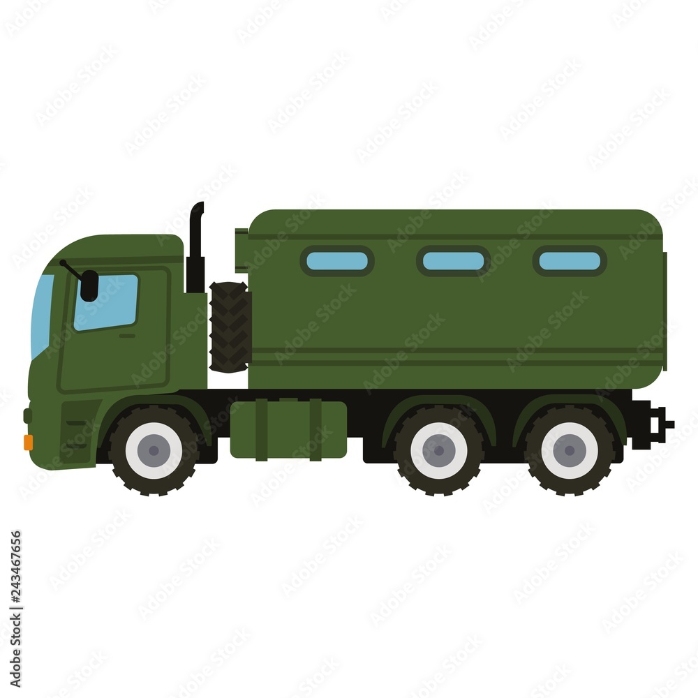Military vehicle truck equipment. Heavy reservation and special transport.