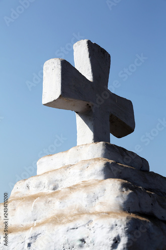 Cross, The Catholic Church in Basanti, West Bengal, India. photo