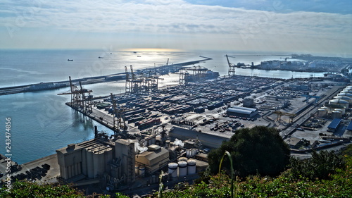 Beautiful panoramas of European cities. Barcelona, ​​Spain