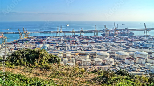 Beautiful panoramas of European cities. Barcelona, ​​Spain