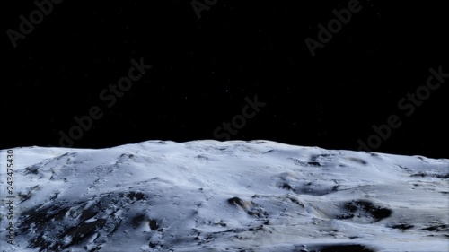 Moon in outer space, Surface. High quality, resolution, 4k. This image elements provided by NASA.