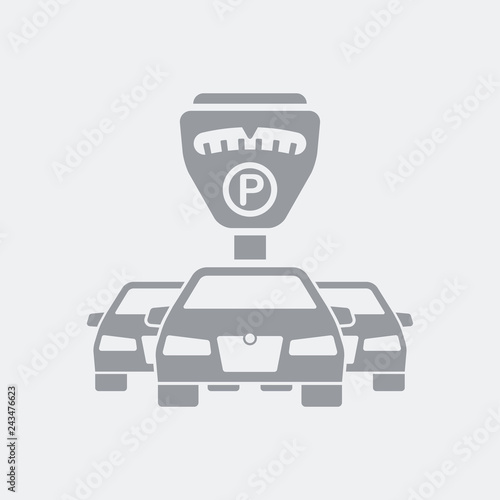 Parking meter concept icon