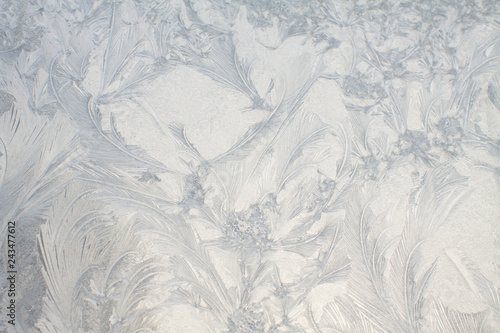 Photography frost on the window