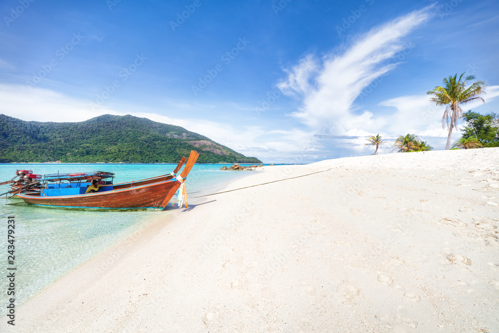 Asian tropical beach paradise in Thailand
