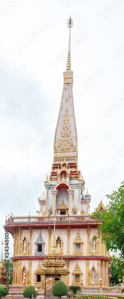 the Buddhist temple Wat Chalong on Phuket island of Thailand