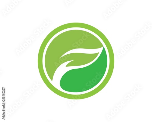 Eco Tree Leaf Logo Template illustration