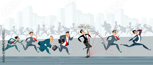 Businessmen making the same mistakes