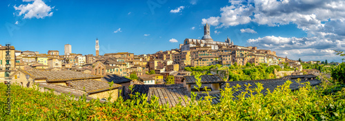 Abendsonne über Siena in der Toskana